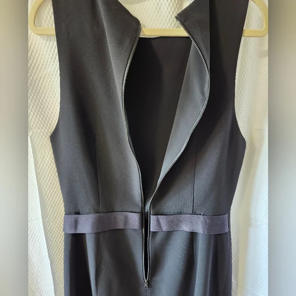 Alice & Olivia Black Sleevless Dress With Assymetrical Detail BNWT Size 10 - Picture 6 of 10